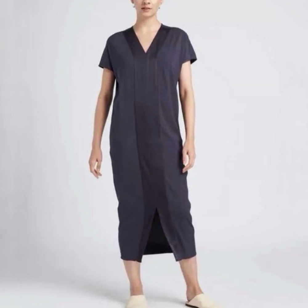 Universal Standard Levana Kaftan Dress Satin Size 6-8 - Picture 2 of 9